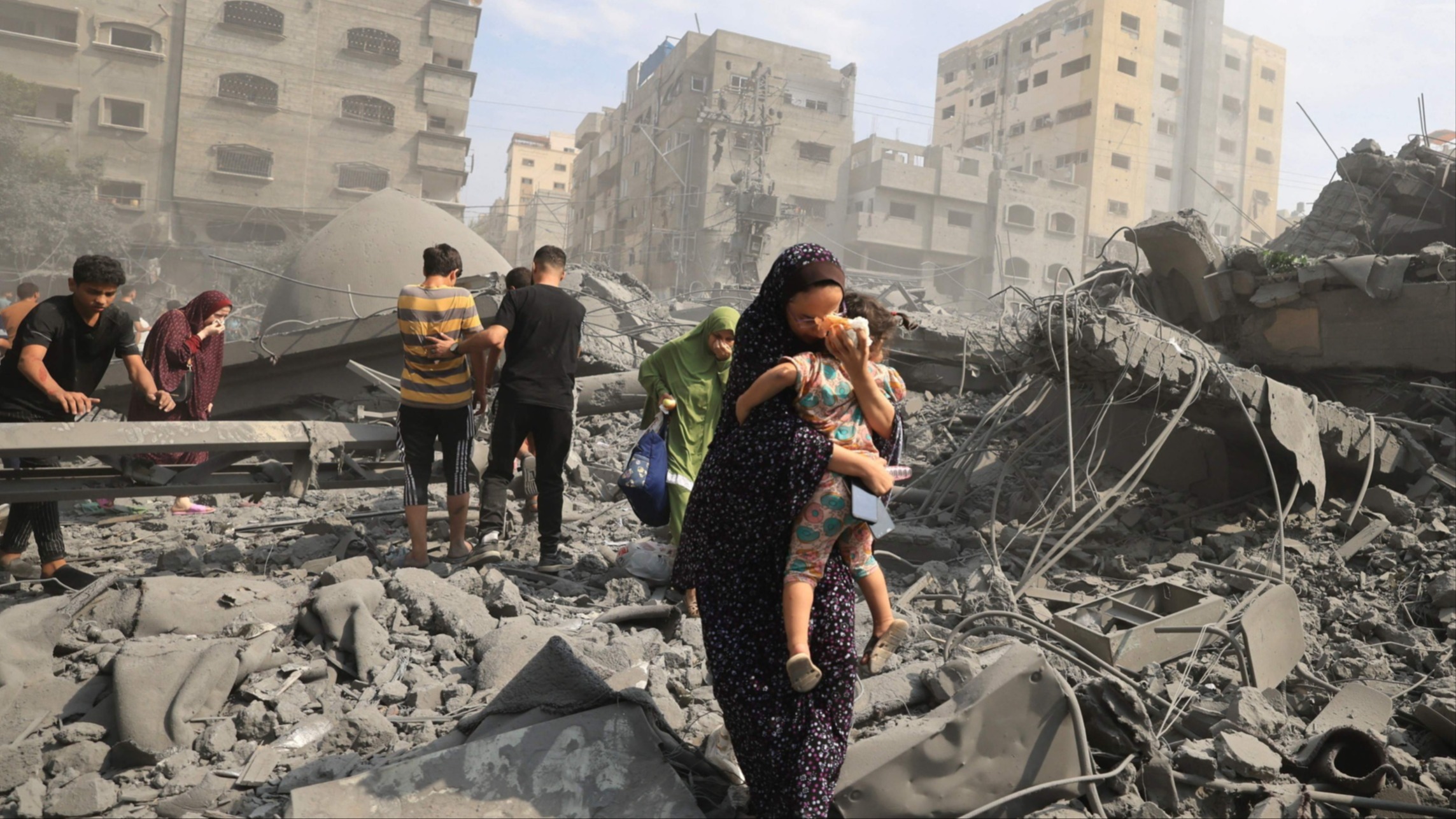 Scenes of devastation in Gaza
