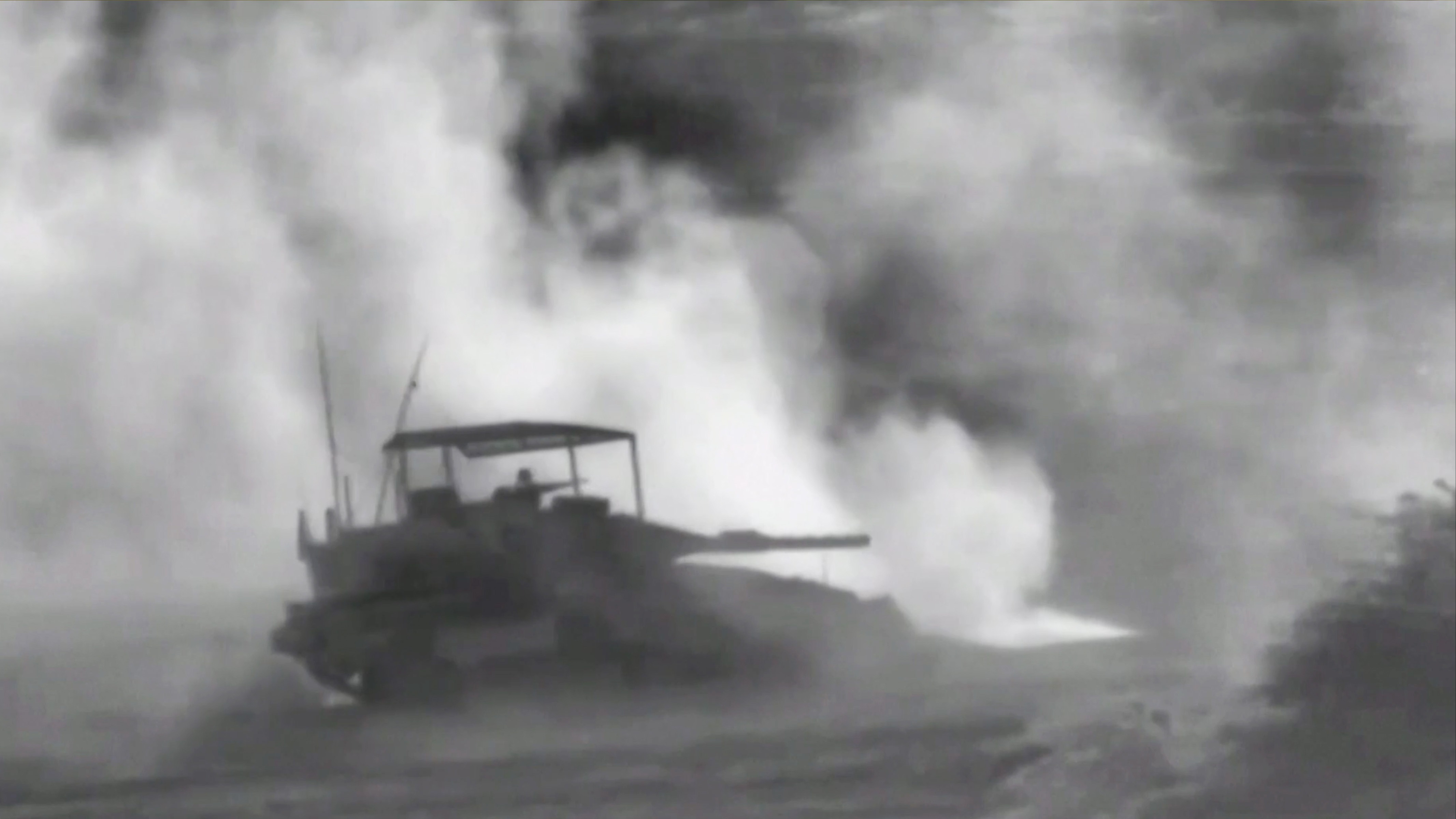 An Israeli army military vehicle in Gaza