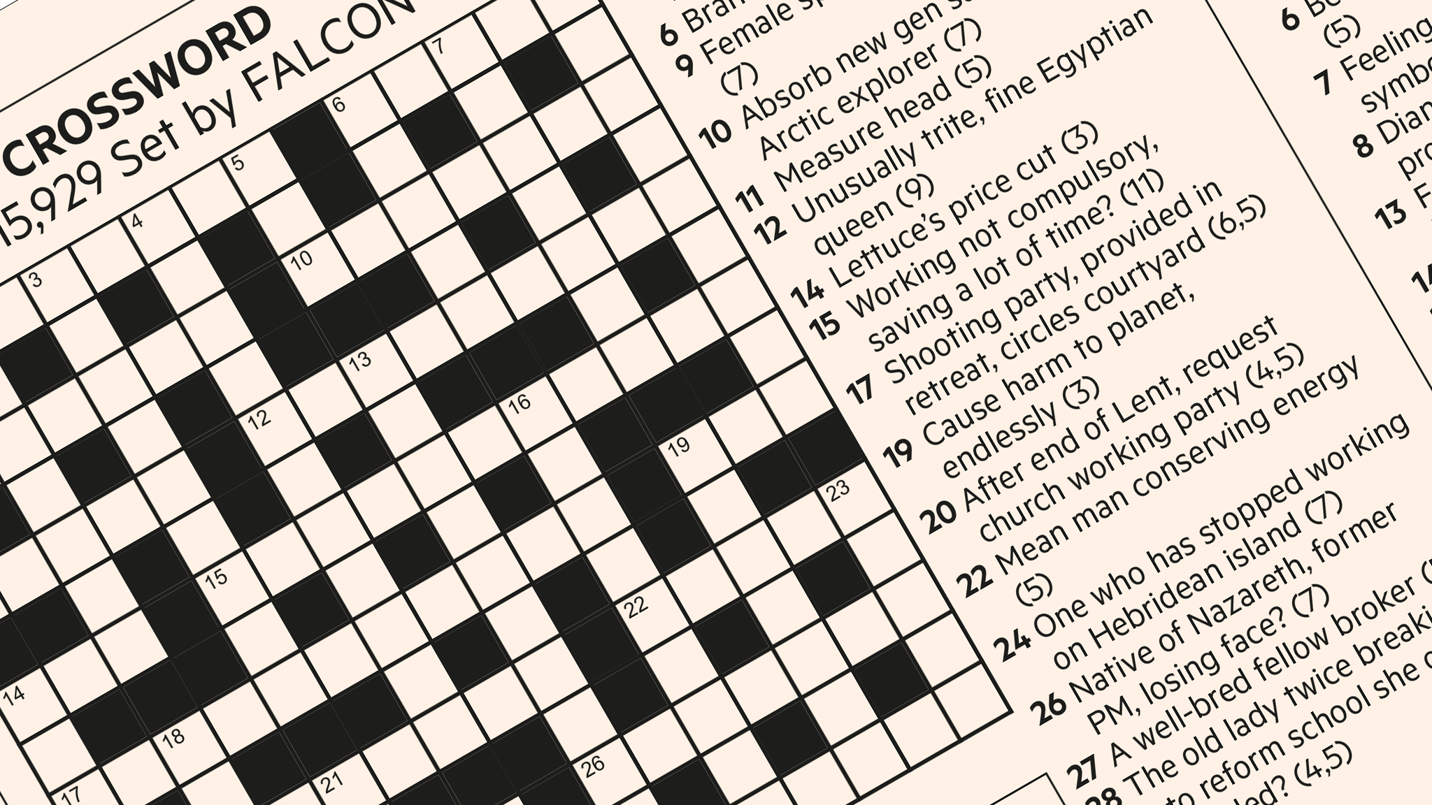 FT Crossword: Number 17,312 | Financial Times