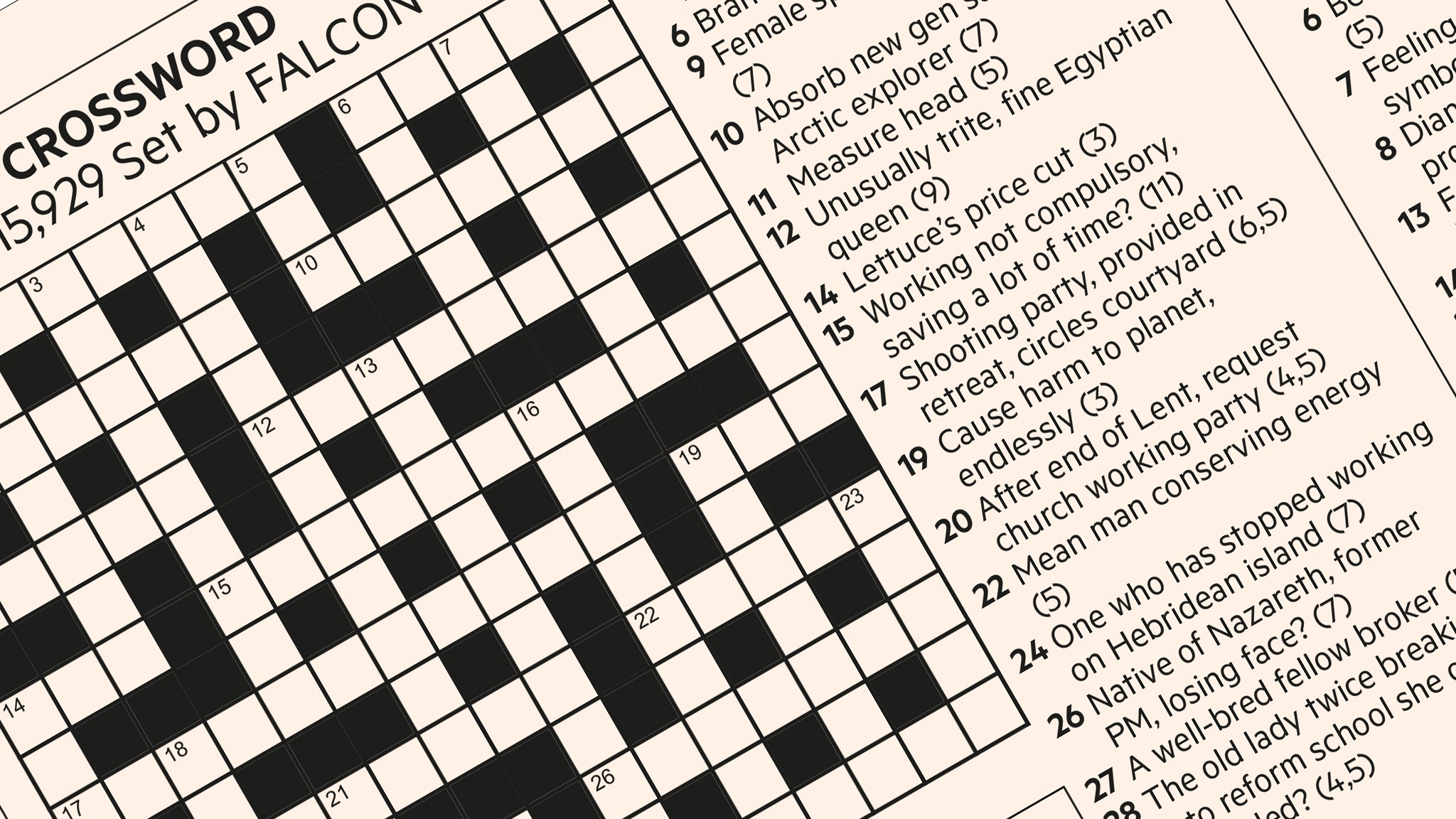 Ft Crossword Number 16 987 Financial Times