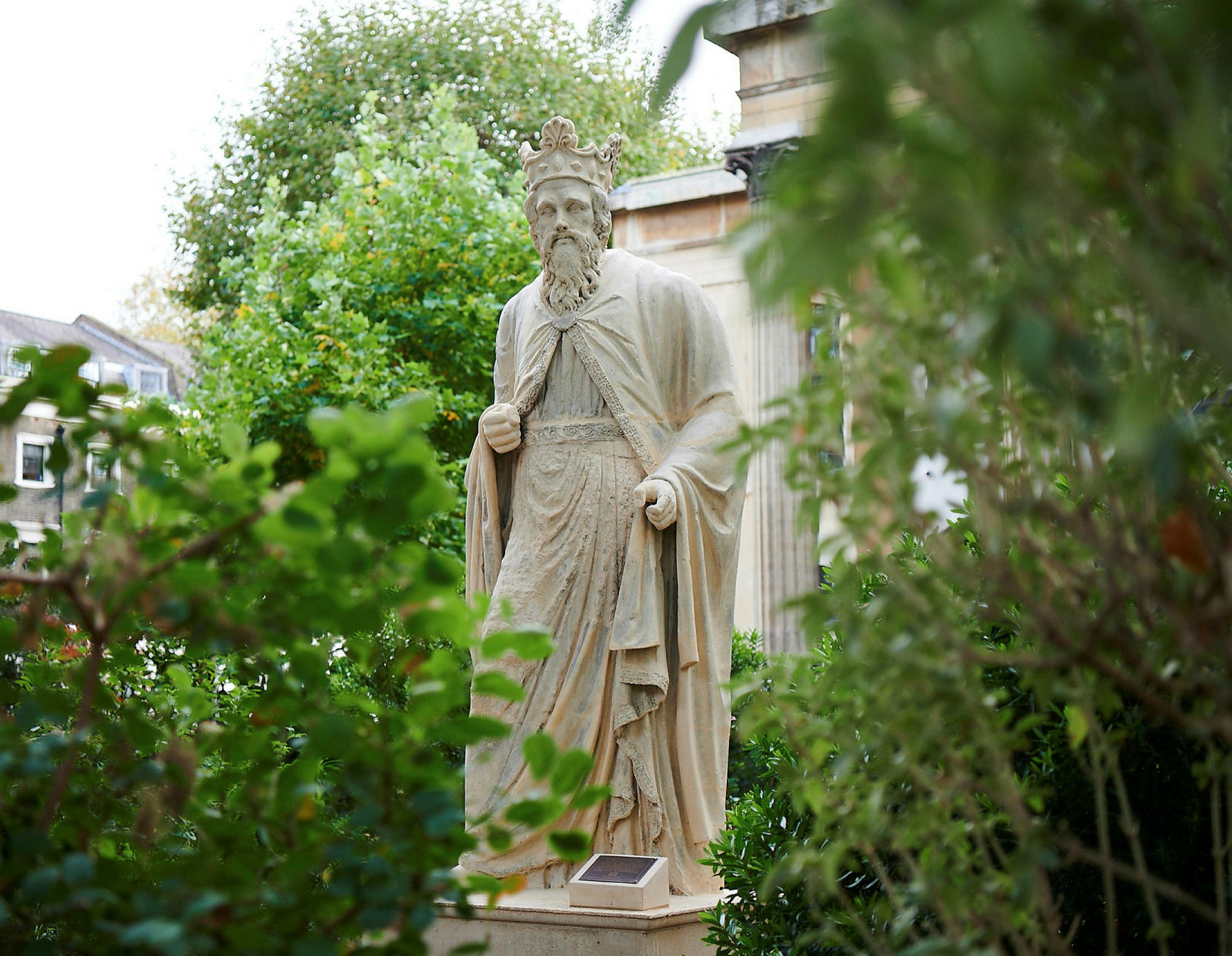 A statue of Alfred the Great in Southwark, south London