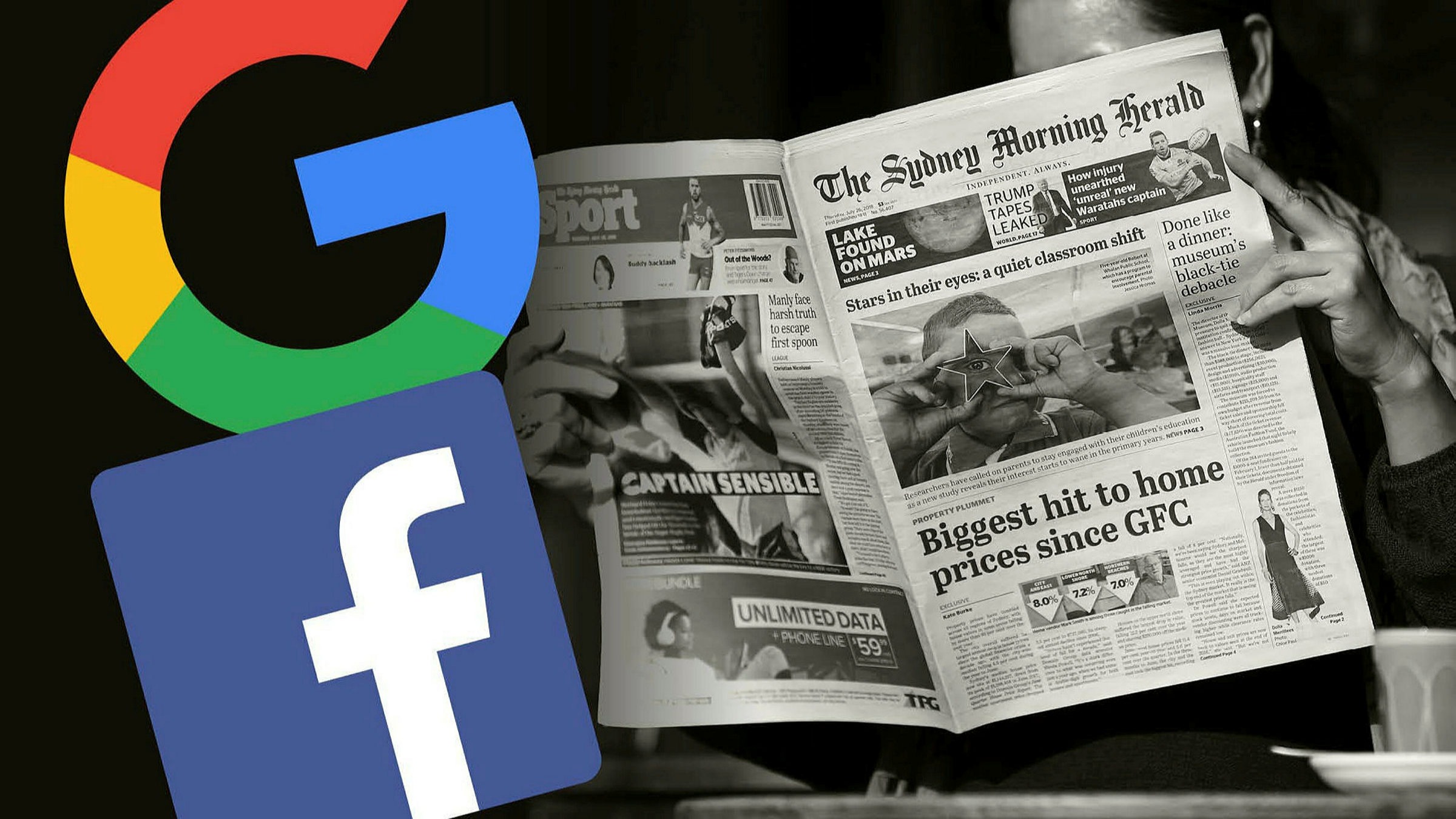 Image result for google ban news in australia