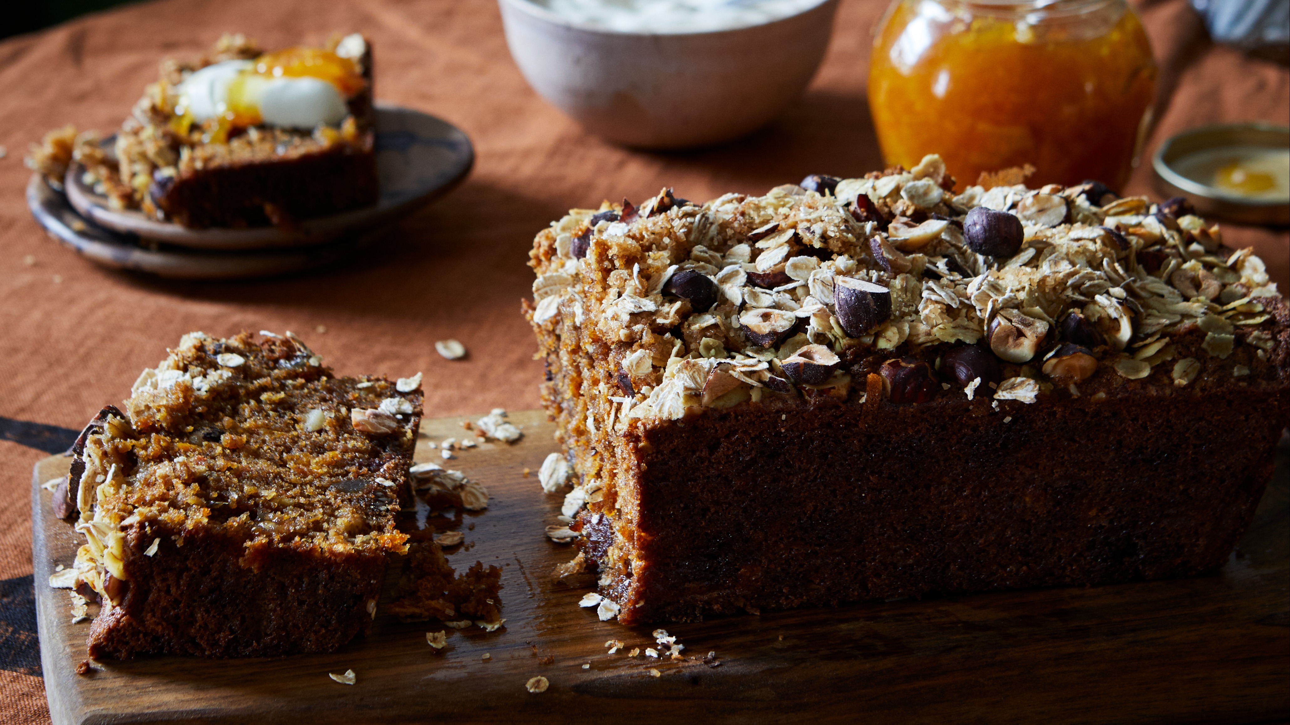 Pumpkin and spice loaf cake — a Honey & Co recipe