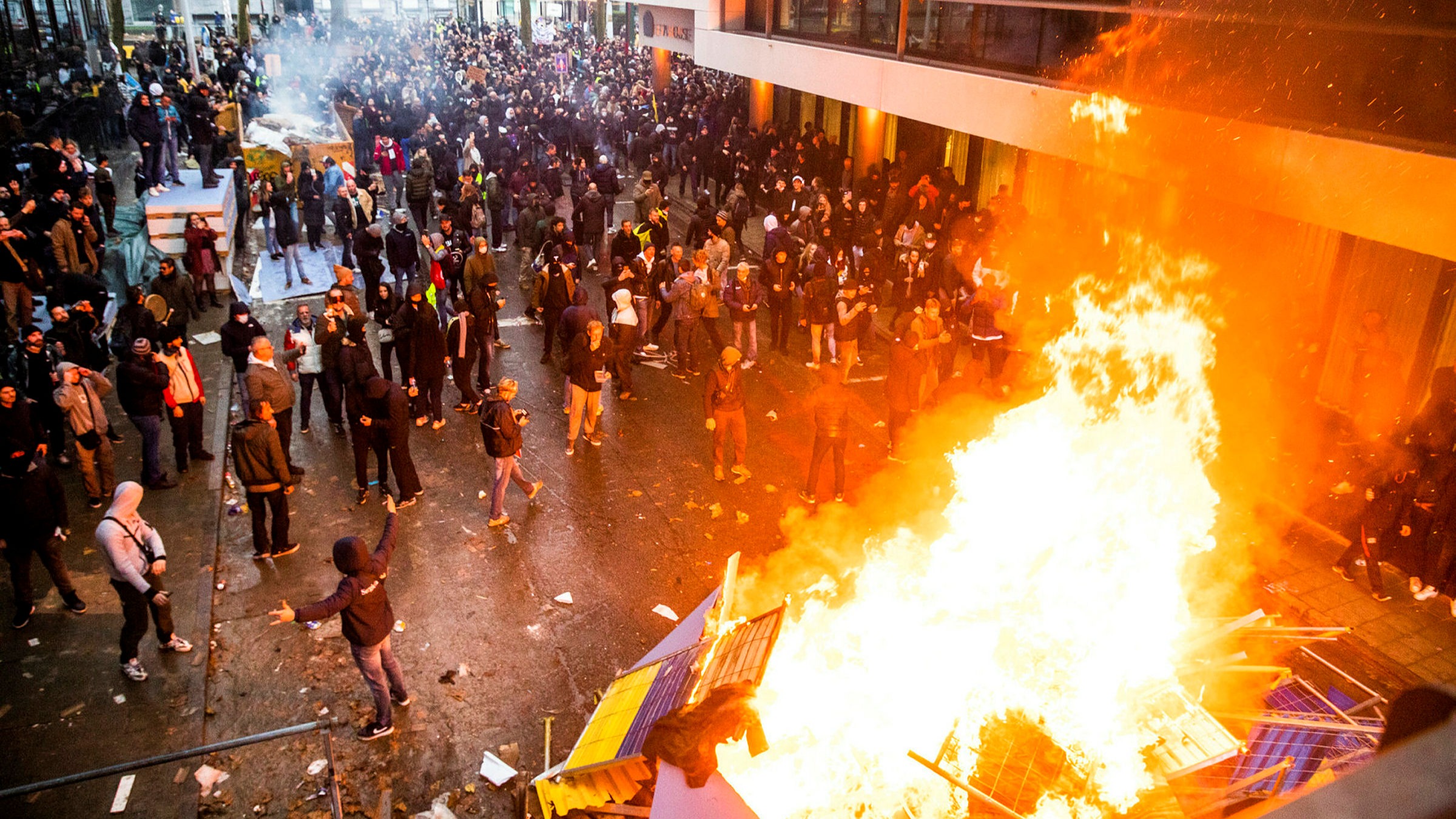 European protests against Covid curbs spread to Brussels | Financial Times