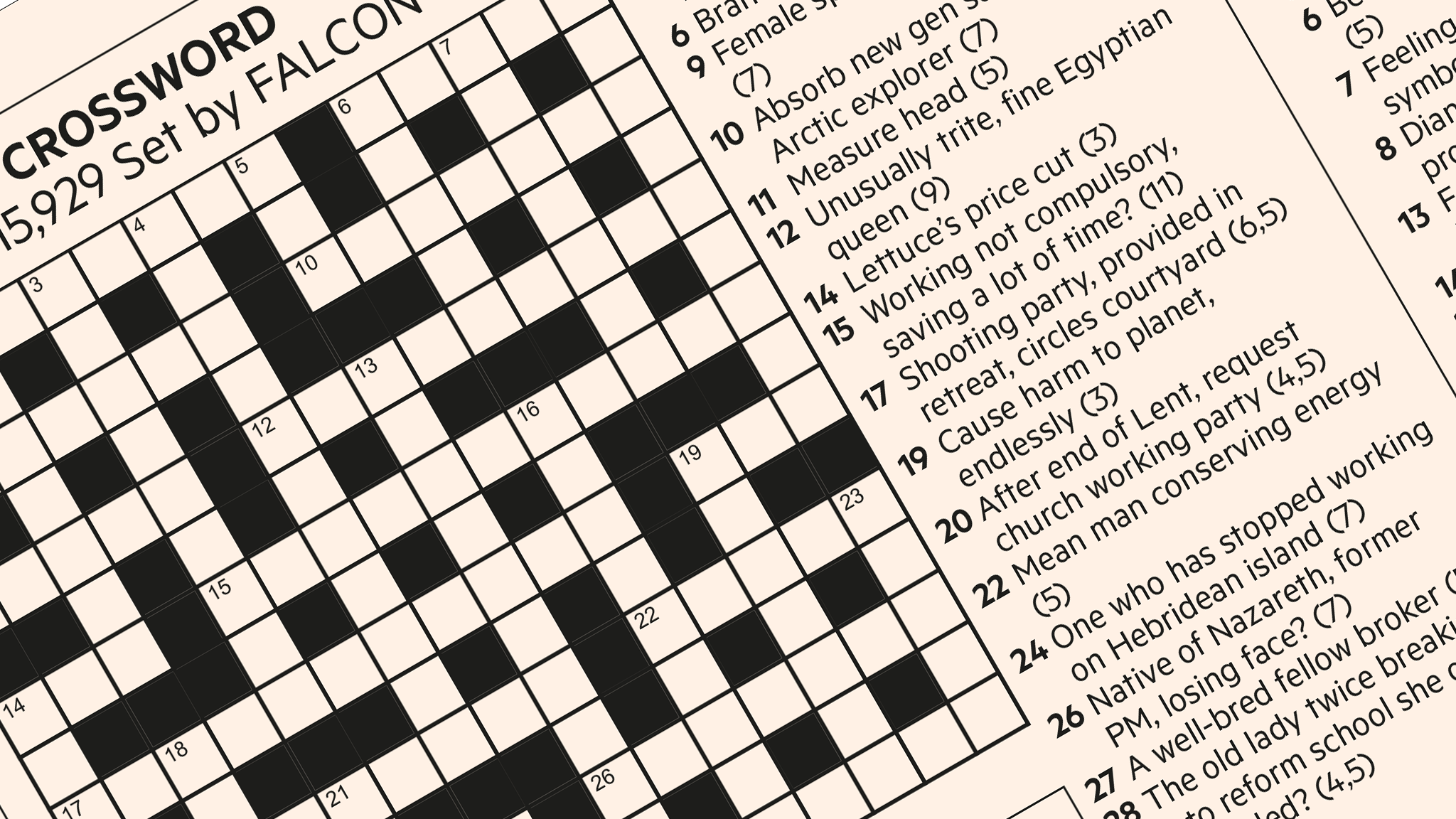 ft crossword number 16 964 financial times