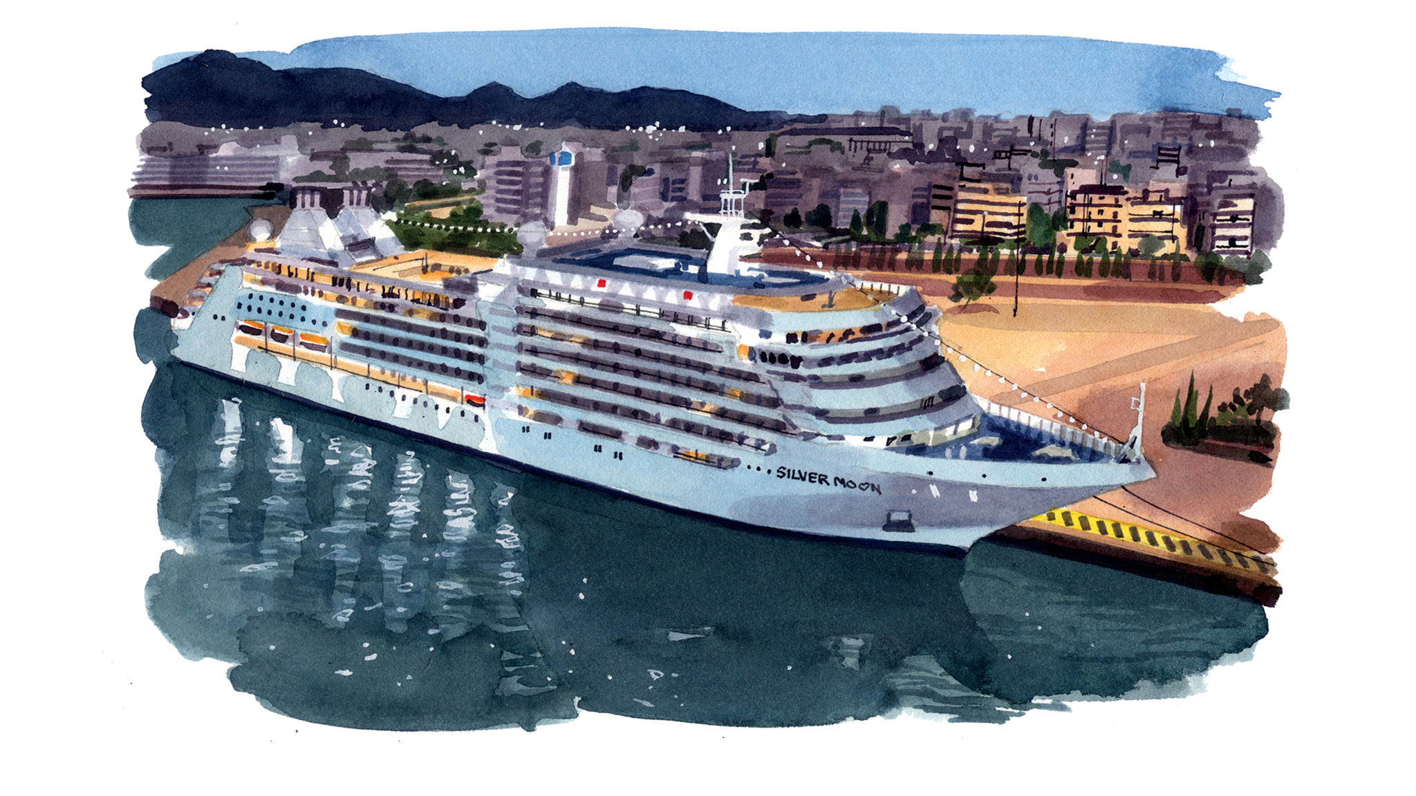 Postcard From Piraeus The Silver Moon Sets Sail Financial Times