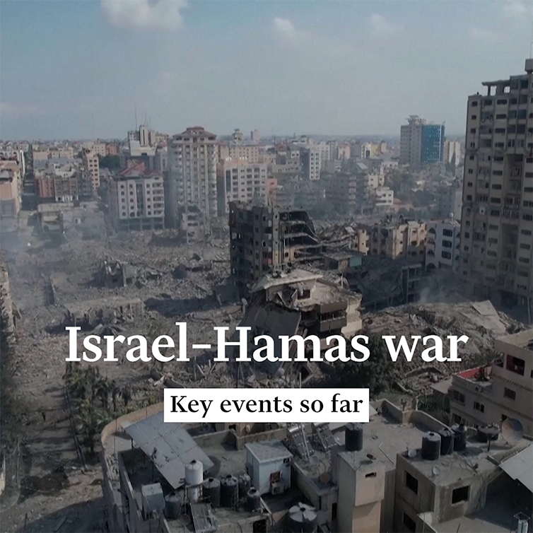 La guerra entre Israel y Hamás es el principal acontecimiento hasta el momento