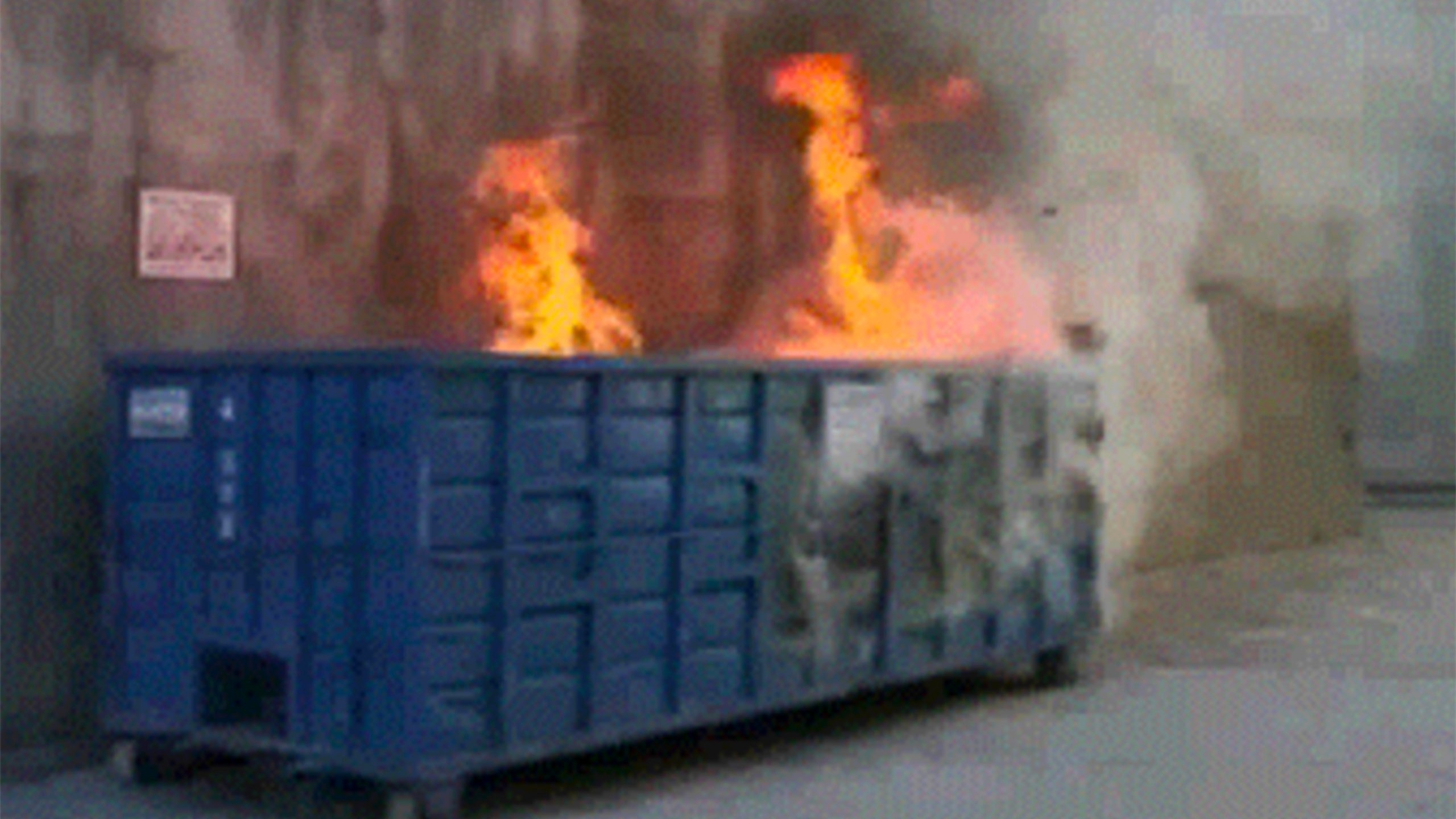 led dumpster fire