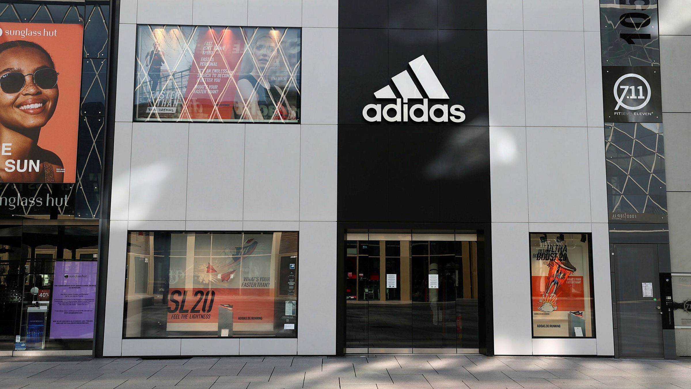 Adidas under fire for holding back rent 