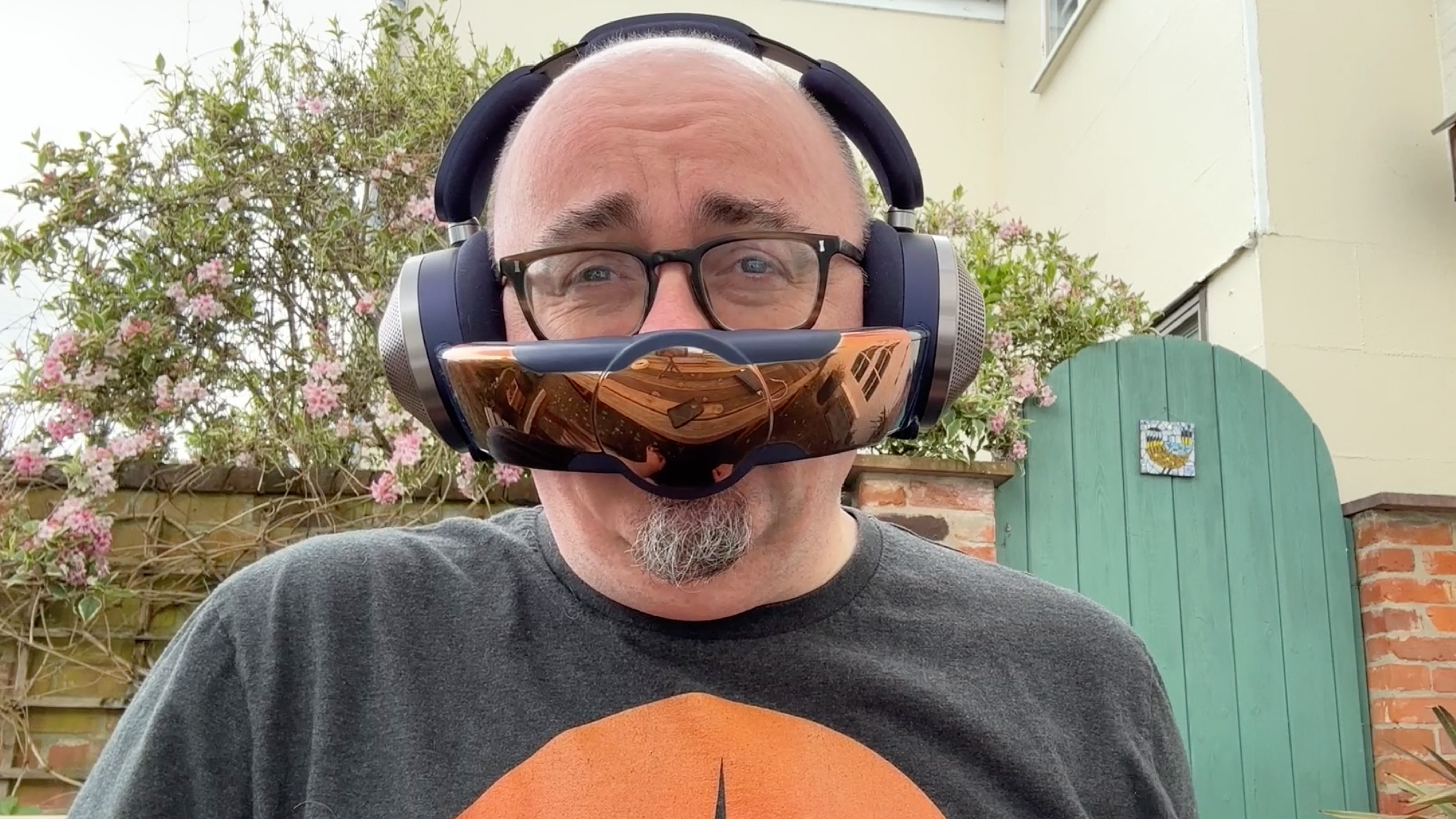 Rhodri Marsden wears the Dyson Zone